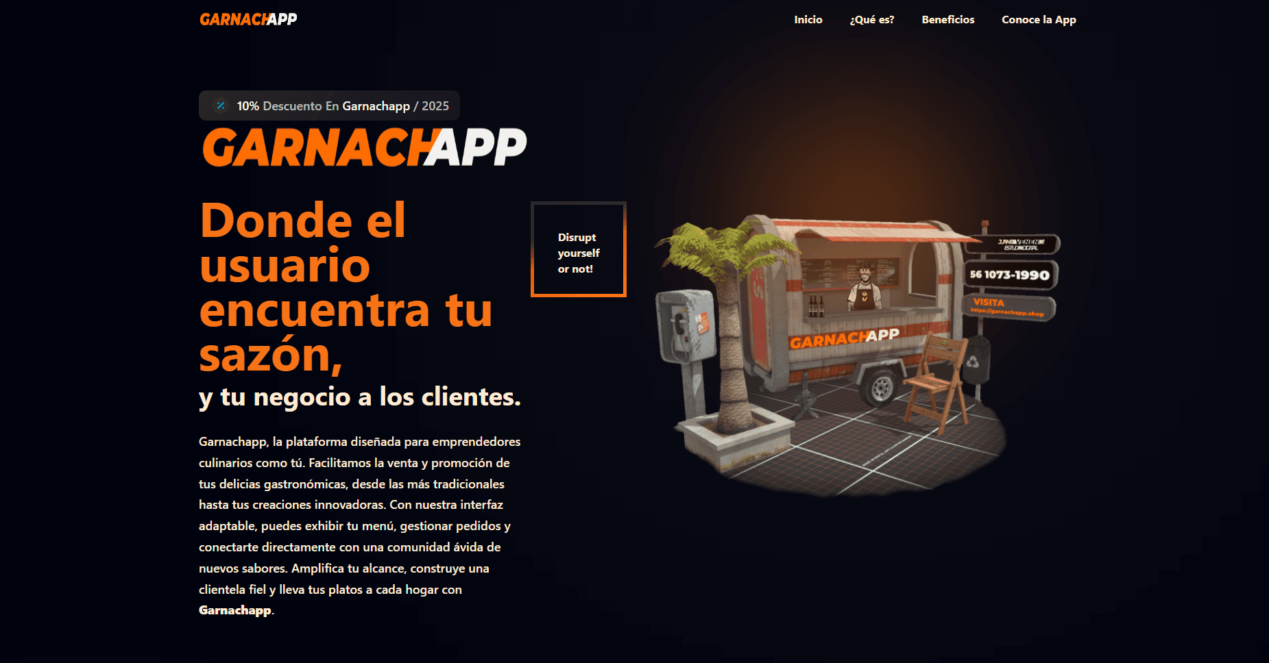 Garnachapp donde el usuario encuentra tu sazón,